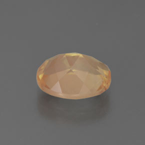 Andesina labradorite naturale arancione da 2,76 ct, taglio ovale, trasparente