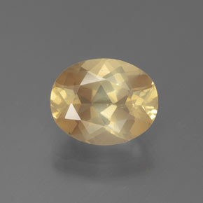 Andesina labradorite naturale dorato da 2,58 ct, taglio ovale, trasparente