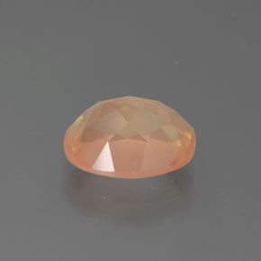 Andesina labradorite naturale arancione da 2,72 ct, taglio ovale, trasparente