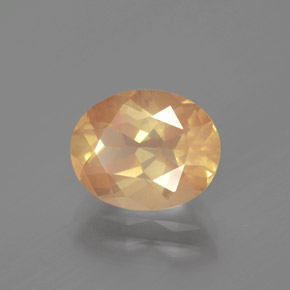 Andesina Labradorite Color champagne naturale da 2.70 ct, Taglio ovale, Trasparente