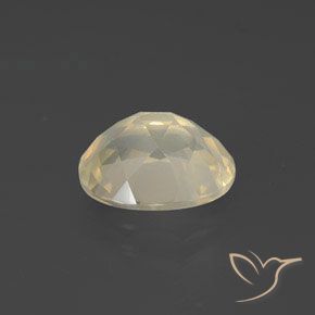 Andesina Labradorite Color crema naturale da 2.58 ct, Ovale, Trasparente