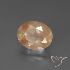 Andesina Labradorite Pesca media naturale da 2.45 ct, Ovale, Trasparente