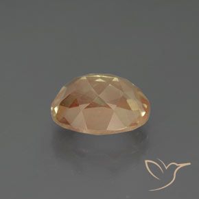 Andesina Labradorite Pesca-Oro naturale da 2.70 ct, Taglio ovale, Trasparente
