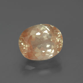 Andesina labradorite naturale giallo da 2,98 ct, taglio ovale, trasparente