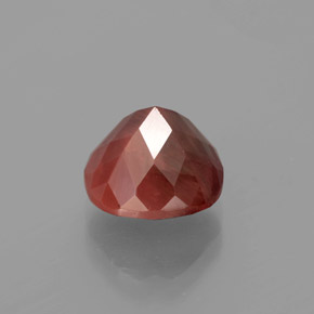 Andesina labradorite naturale rosso da 3,12 ct, taglio a cuscino, traslucido