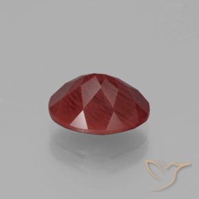 Andesina labradorite naturale rosso da 2,62 ct, taglio ovale, traslucido
