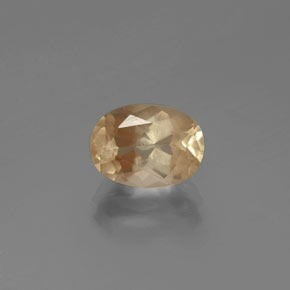 Andesina labradorite naturale dorato da 2,10 ct, taglio ovale, trasparente