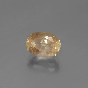 Andesina labradorite naturale dorato da 2,10 ct, taglio ovale, trasparente