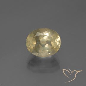 2.72ct Naturale Oro chiaro Andesina Labradorite, Ovale, Trasparente