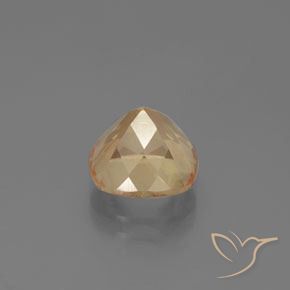 Andesina Labradorite Dorato pesca chiaro naturale da 3.40 ct, Cuscino, Trasparente
