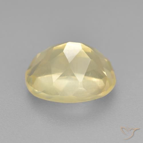 Andesina Labradorite Giallo chiaro naturale da 3.27 ct, Ovale, Trasparente