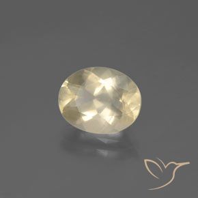 Andesina Labradorite Oro chiaro naturale da 2.46 ct, Ovale, Trasparente