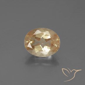 Andesina labradorite naturale dorato da 2,21 ct, taglio ovale, trasparente