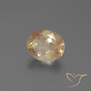 Andesina labradorite naturale dorato da 2,21 ct, taglio ovale, trasparente