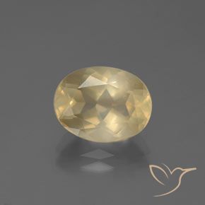 3.44ct Naturale Color crema Andesina Labradorite, Ovale, Trasparente