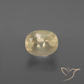 2.01ct Naturale Giallo chiaro Andesina Labradorite, Ovale, Trasparente
