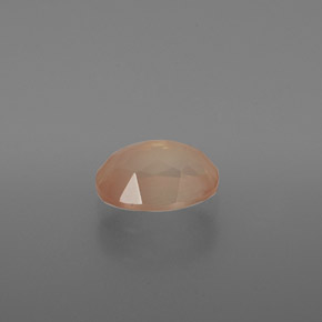 Andesina Labradorite Miele arancione naturale da 1.38 ct, Taglio ovale, Trasparente