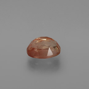 Andesina labradorite naturale arancione da 1,59 ct, taglio ovale, trasparente