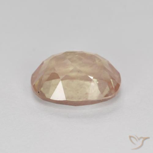 Andesina labradorite naturale dorato da 1,94 ct, taglio ovale, trasparente