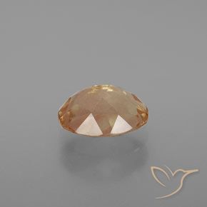 Andesina labradorite naturale dorato da 1,90 ct, taglio ovale, trasparente
