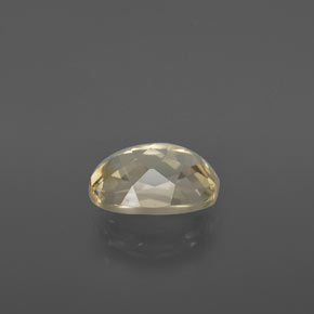 Andesina labradorite naturale giallo da 1,87 ct, taglio ovale, trasparente