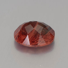 Andesina labradorite naturale rosso da 2,60 ct, taglio ovale, traslucido