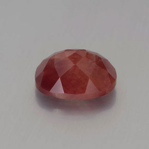 Andesina labradorite naturale rosso da 1,96 ct, taglio ovale, traslucido