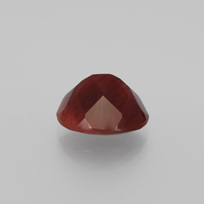 Andesina labradorite naturale rosso da 2,12 ct, taglio ovale, traslucido
