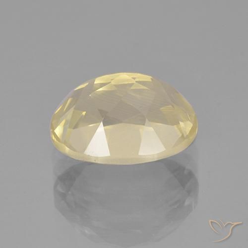 Andesina Labradorite Giallo chiaro naturale da 3.86 ct, Ovale, Trasparente