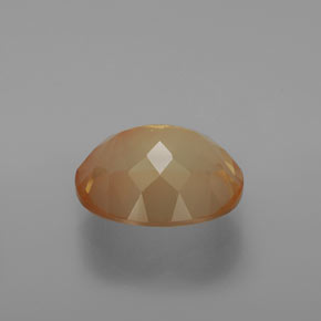 Andesina Labradorite Miele arancione naturale da 4.39 ct, Taglio ovale, Trasparente