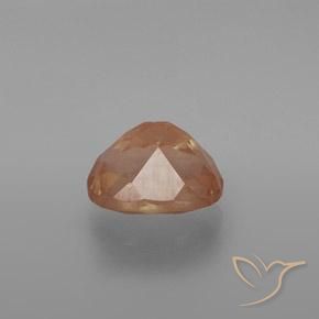 Andesina Labradorite Pompelmo Arancia naturale da 3.54 ct, Ovale, Trasparente