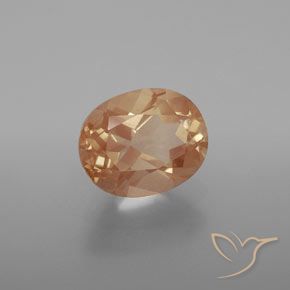 Andesina Labradorite Pesca-Oro naturale da 2.63 ct, Ovale, Trasparente