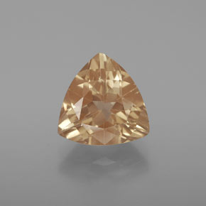 Andesina labradorite naturale arancione da 3,11 ct, trillion, trasparente