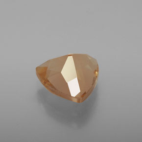 Andesina labradorite naturale arancione da 3,11 ct, trillion, trasparente