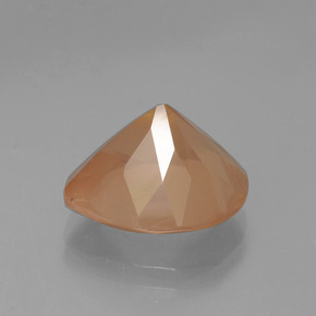 Andesina labradorite naturale arancione da 5,53 ct, taglio a pera, trasparente
