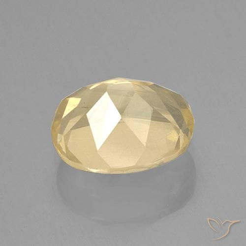 Andesina labradorite naturale dorato da 3,83 ct, taglio ovale, trasparente