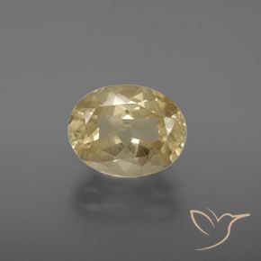 3.28ct Naturale Color crema Andesina Labradorite, Ovale, Trasparente