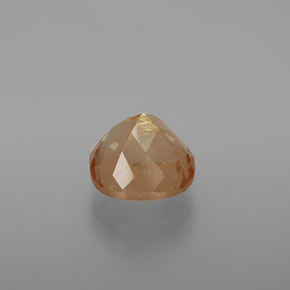 Andesina labradorite naturale arancione da 3,12 ct, taglio a cuscino, trasparente