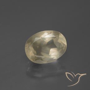 2.51ct Naturale Color crema Andesina Labradorite, Ovale, Trasparente
