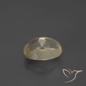 Andesina Labradorite Color crema naturale da 2.51 ct, Ovale, Trasparente