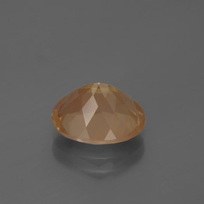 Andesina labradorite naturale arancione da 2,68 ct, taglio ovale, trasparente