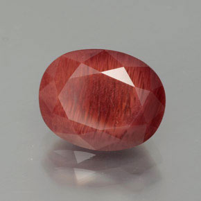 Andesina Labradorite Miele rosso naturale da 2.73 ct, Taglio ovale, Traslucido