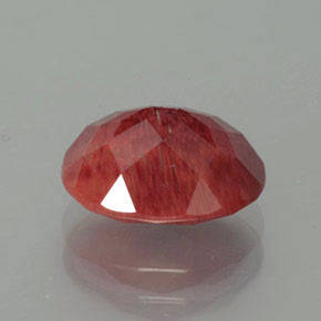 Andesina Labradorite Miele rosso naturale da 2.73 ct, Taglio ovale, Traslucido