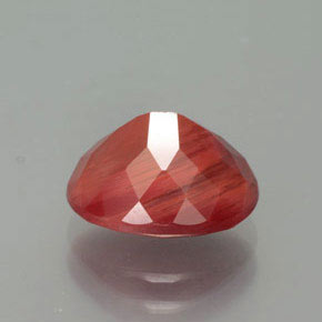 Andesina labradorite naturale rosso da 2,53 ct, taglio ovale, traslucido
