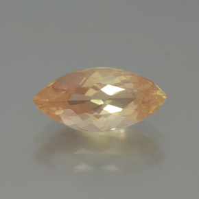 Andesina labradorite naturale arancione da 1,96 ct, marchesa, trasparente