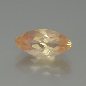 Andesina labradorite naturale arancione da 1,96 ct, marchesa, trasparente