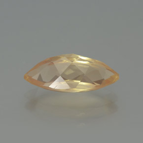 Andesina labradorite naturale arancione da 1,96 ct, marchesa, trasparente