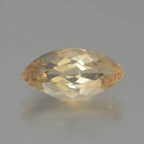 Andesina labradorite naturale arancione da 2,18 ct, marchesa, trasparente