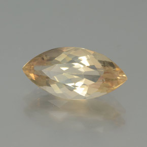Andesina labradorite naturale arancione da 2,18 ct, marchesa, trasparente