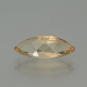 Andesina labradorite naturale arancione da 2,18 ct, marchesa, trasparente